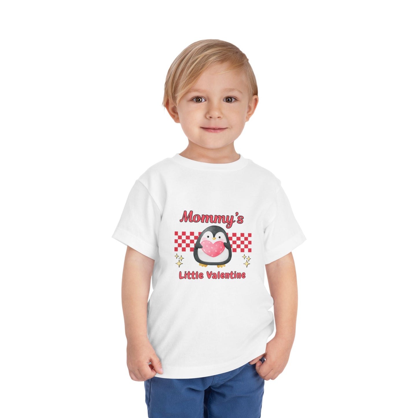 Valentine's Day Toddler T-Shirt, Mommy's Little Valentine, Heart Love Tee, Kids Gift, Cute Children Clothing