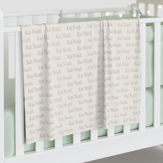 Custom Baby Name Blanket
