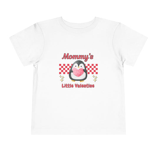 Valentine's Day Toddler T-Shirt, Mommy's Little Valentine, Heart Love Tee, Kids Gift, Cute Children Clothing